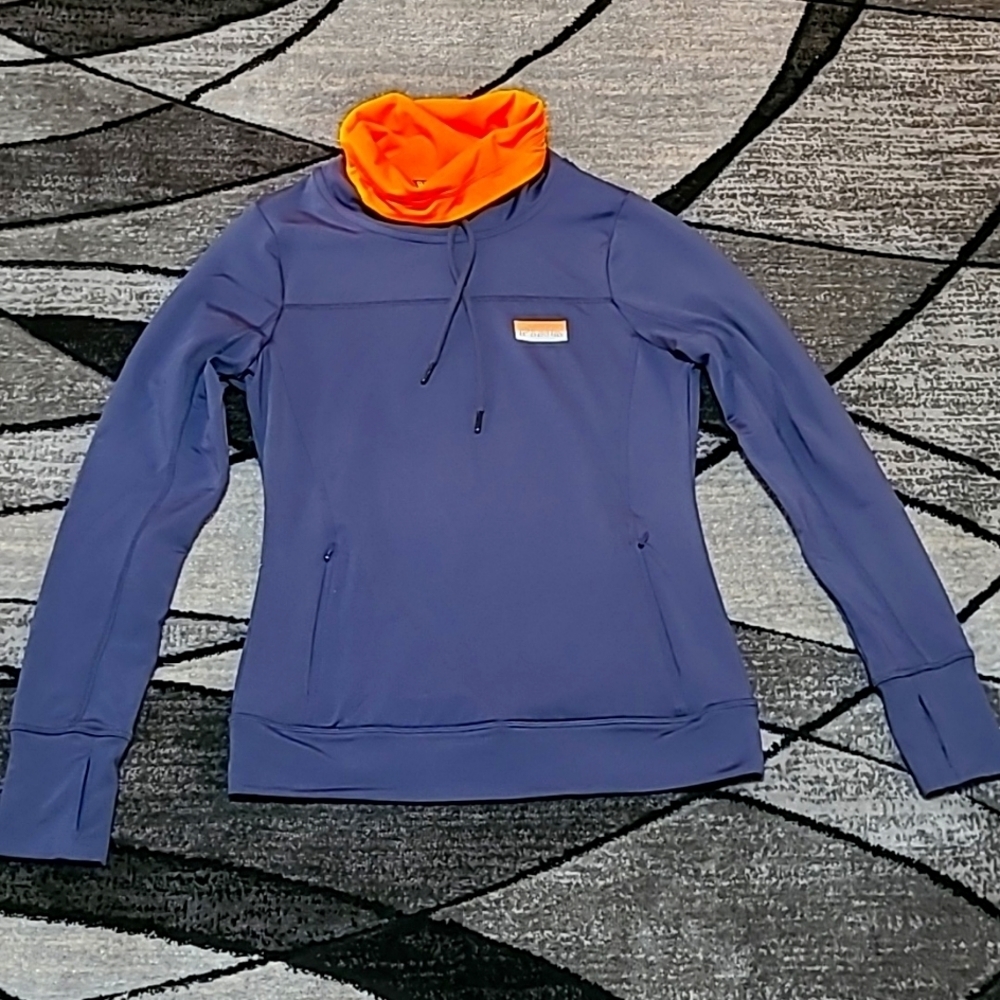 VINTAGE VS PINK ULTIMATE COWL-NECK THUMB-HOLE SHIRT JACKET